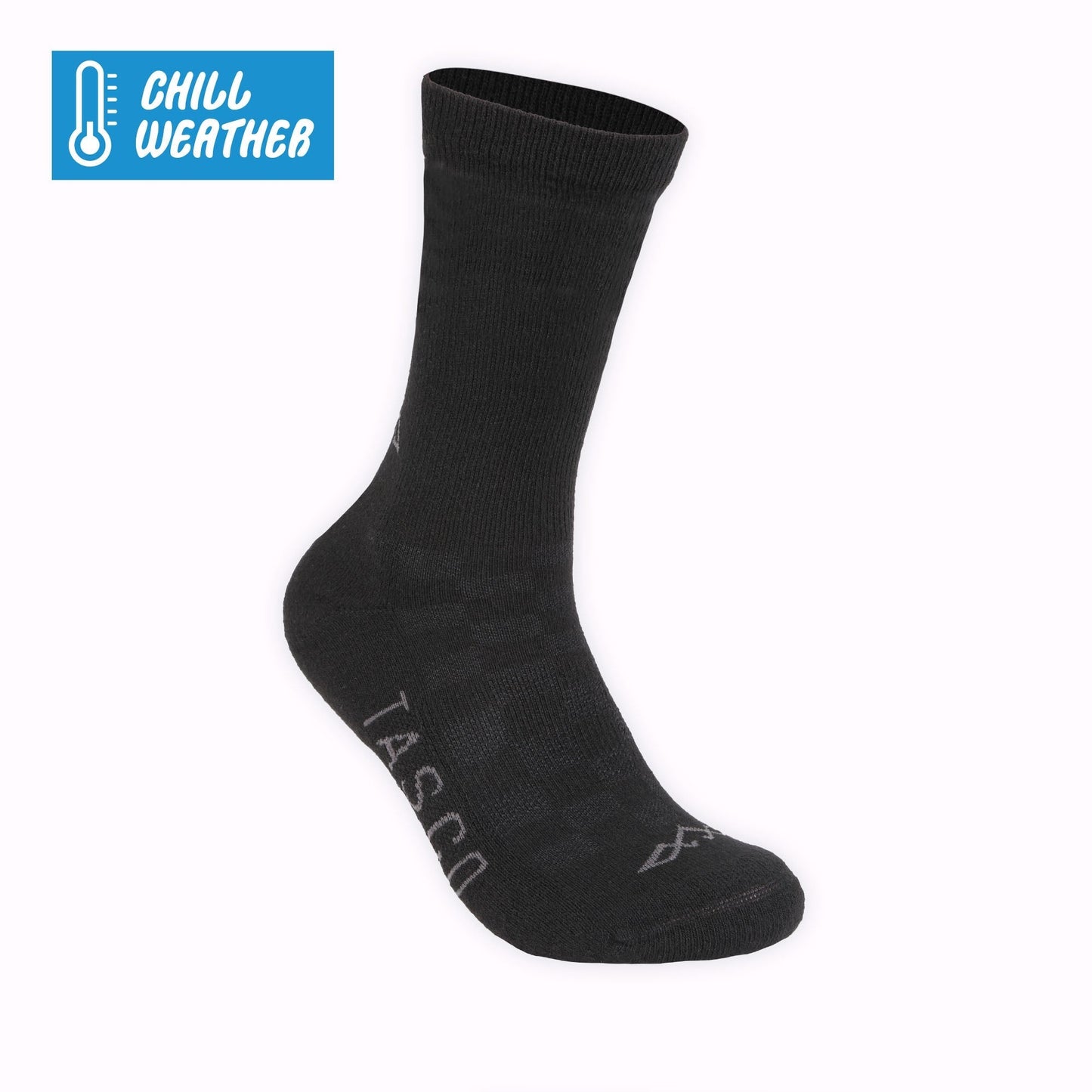 Dawn Patrol Cold Weather Merino Wool Socks - Black