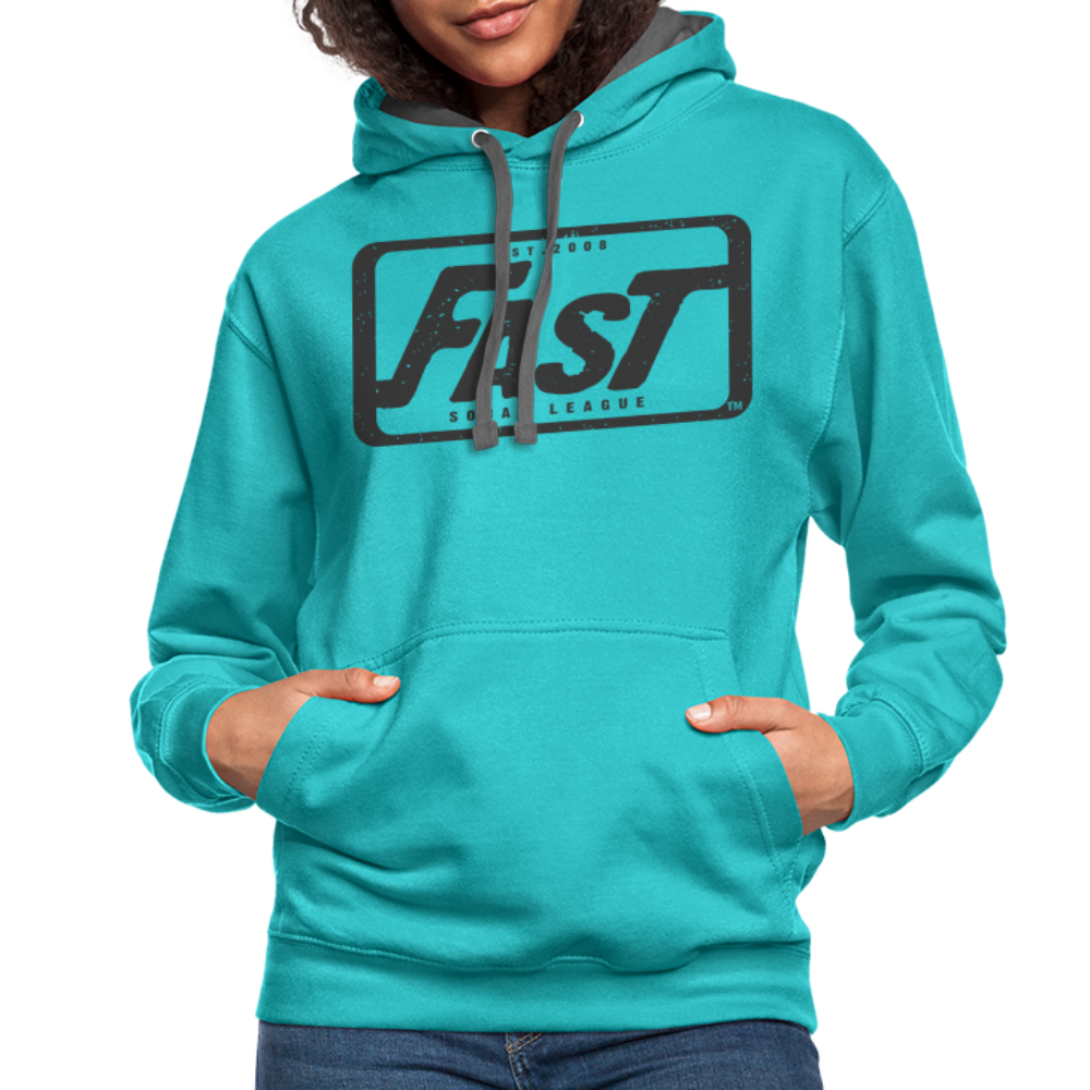 FAST Hoodie - scuba blue/asphalt