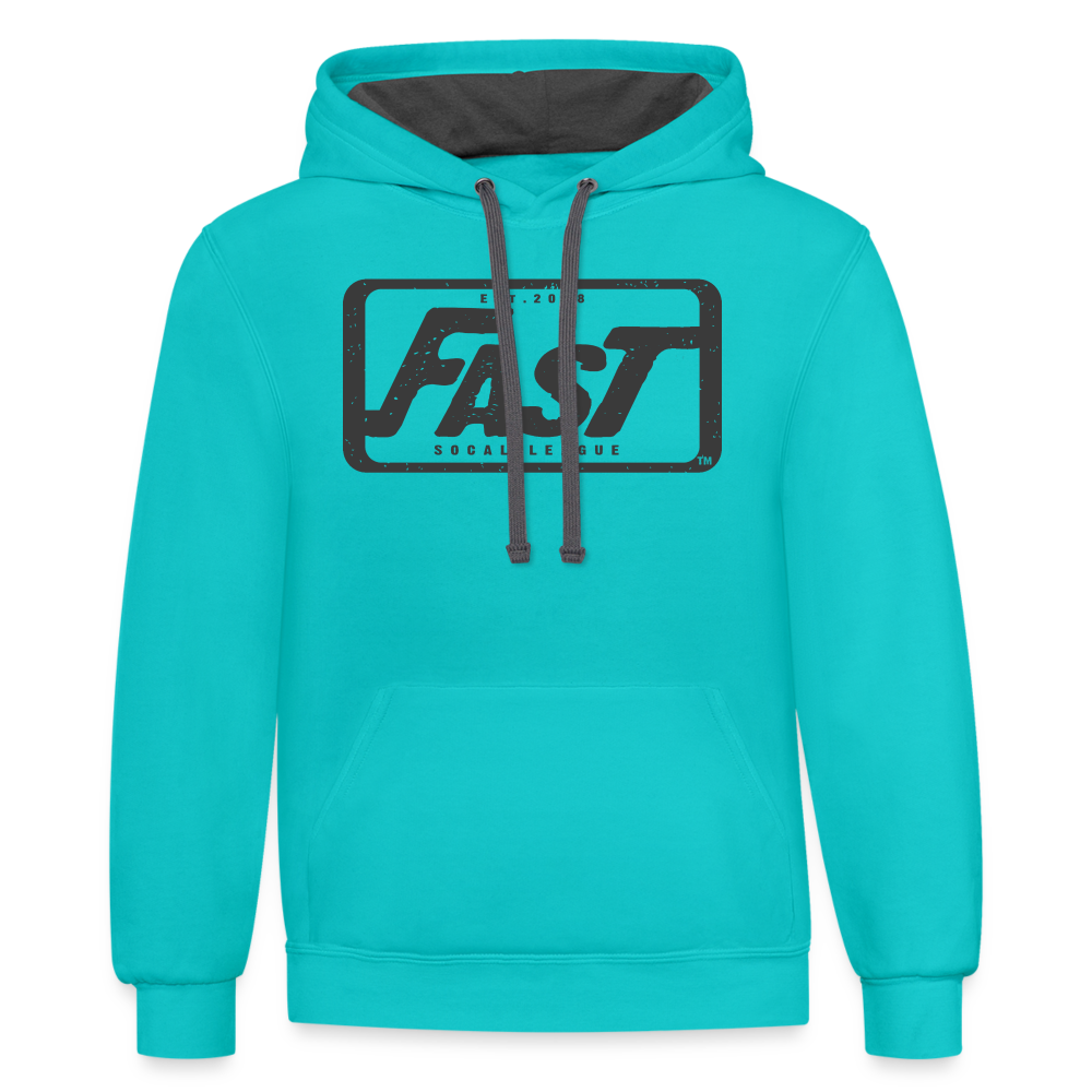 FAST Hoodie - scuba blue/asphalt